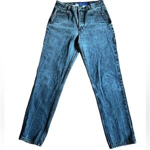 Vintage Posted Slim Bare Back Western Jeans High Waist 33/34